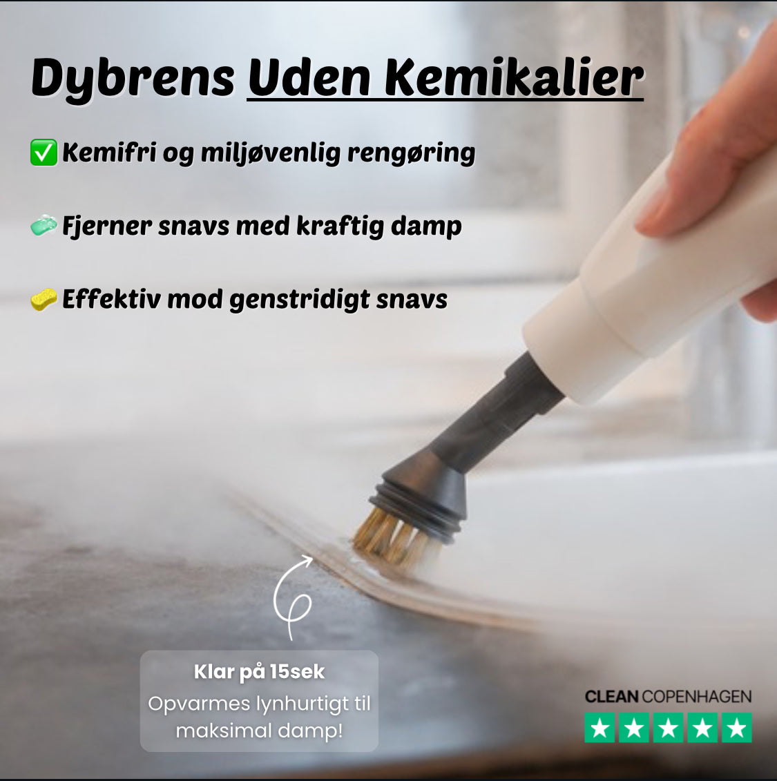 Steam Cleaner - kraftfuld 2500W udgave